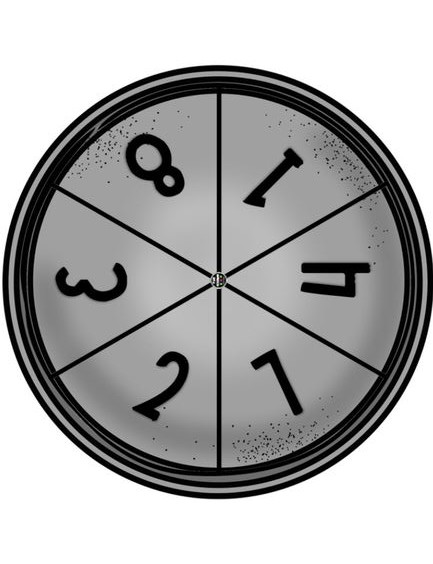 Dairesel Rakamlar - 1, 2, 3, 5, 8 Eğitici Görsel