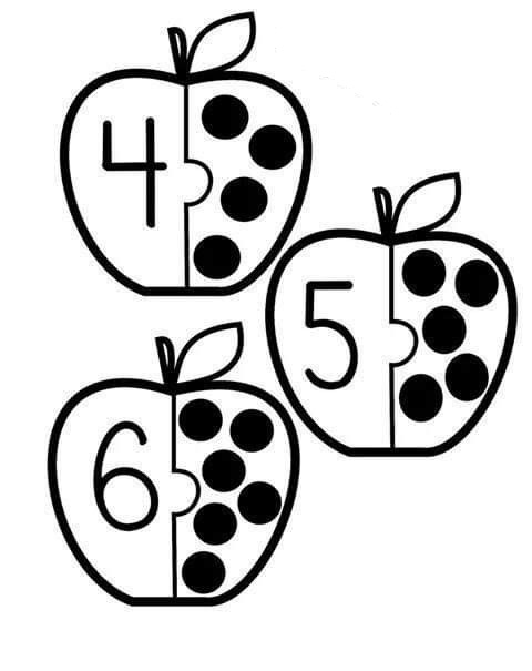 Eğitici Elma Sayma Aktivitesi: 4 (Dört), 5 (Beş), 6 (Altı)
