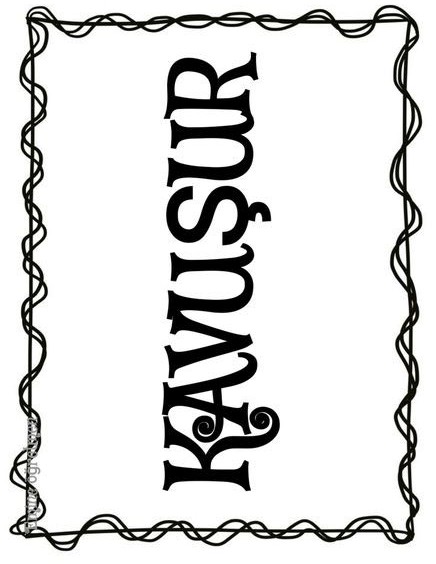 KAVUŞUR Yazısı - Eğitsel Grafik