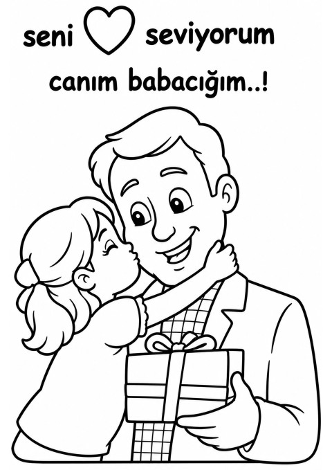 Sevgi ve Aşk Temalı Çizim: Baba-Kız İlişkisi