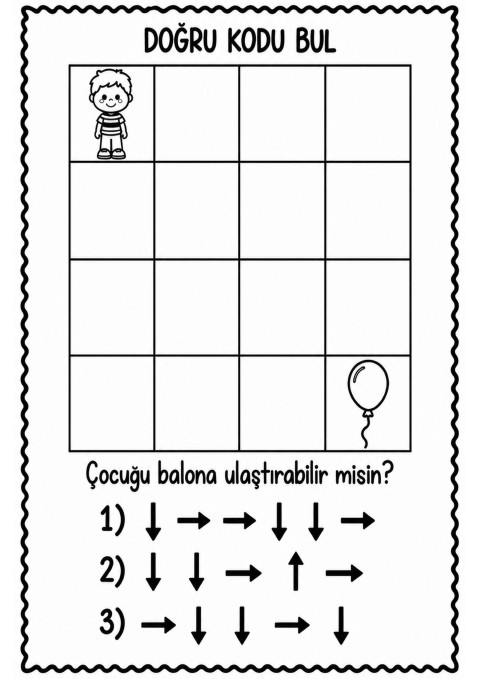Kod Bulma - Çocuk ve Balon Oyunu