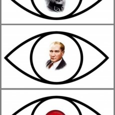 Göz İkonları Üzerinde Atatürk ve Türkiye Teması