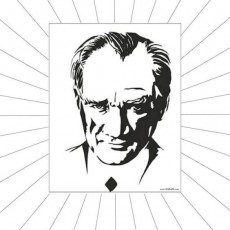Minimalist Siyah Beyaz Portre Tasarımı