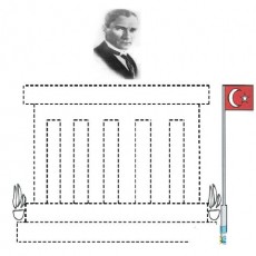 Atatürk Anıtı ve Türk Bayrağı Çizim Etkinliği