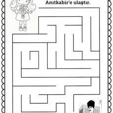 Çocuk İçin Atatürk'ü Ziyaret Maze Oyunu