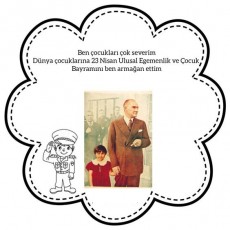 23 Nisan Ulusal Egemenlik ve Çocuk Bayramı Kutlaması - Atatürk ve Çocuk Temalı Eğitim Materyali
