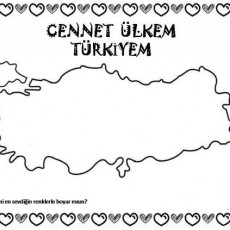 CENNET ÜLKEM TÜRKİYEM - Türkiye Haritası Boyama Etkinliği