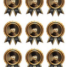 Portraits of Historical Figure with Dates 1881 and 1930s