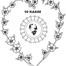 10 KASIM ATATÜRK ANMA GÜNÜ ÇİÇEK DESENİ