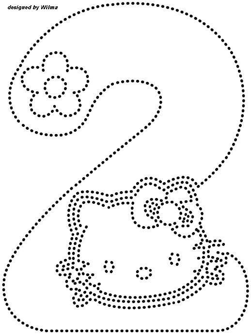 Hello Kitty ile Sayı 2 Eğitimi - Noktalarla Bağla ve Çiz