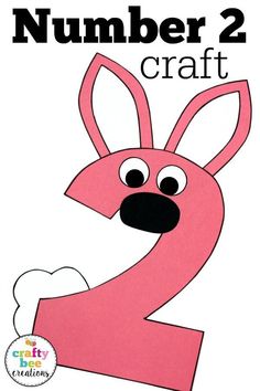 Number 2 Rabbit Craft for Early Learning Activities