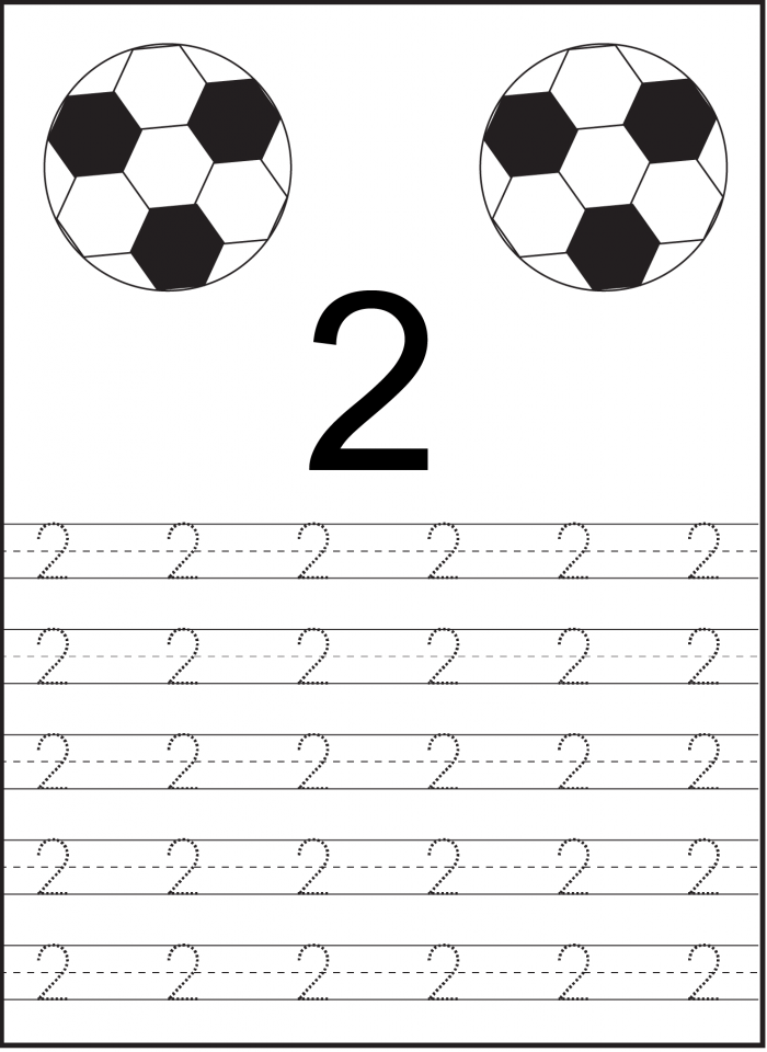 Sayı 2 ve Futbol Topları Öğrenme Materyali