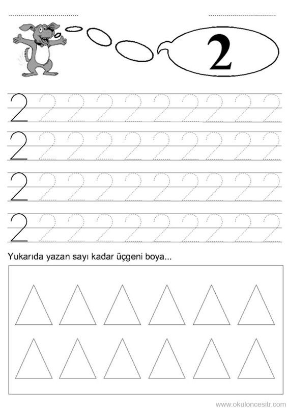 Eğitici Materyal: Sayı 2 ve Üçgenler - 2'yi Öğrenme Etkinliği