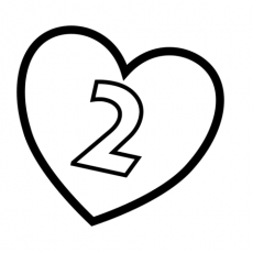 number-2-in-heart-coloring-page