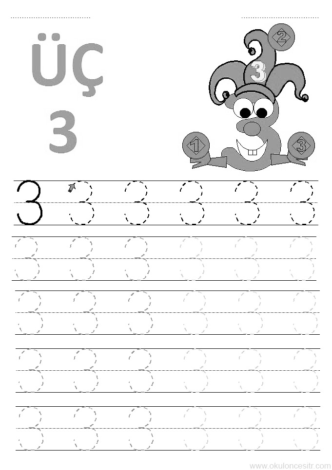 Üç (3) Sayısını Öğrenme Aktivitesi