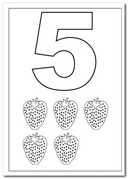 5 (BEŞ) Sayısını Öğrenme ve Çilekler İle Sayma Etkinliği