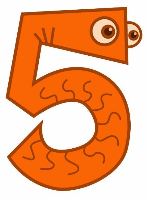 Renkli Eğlenceli 5 Sayısı - 5 (beş) - Sayılar ve Eğlence Konusuna Dair