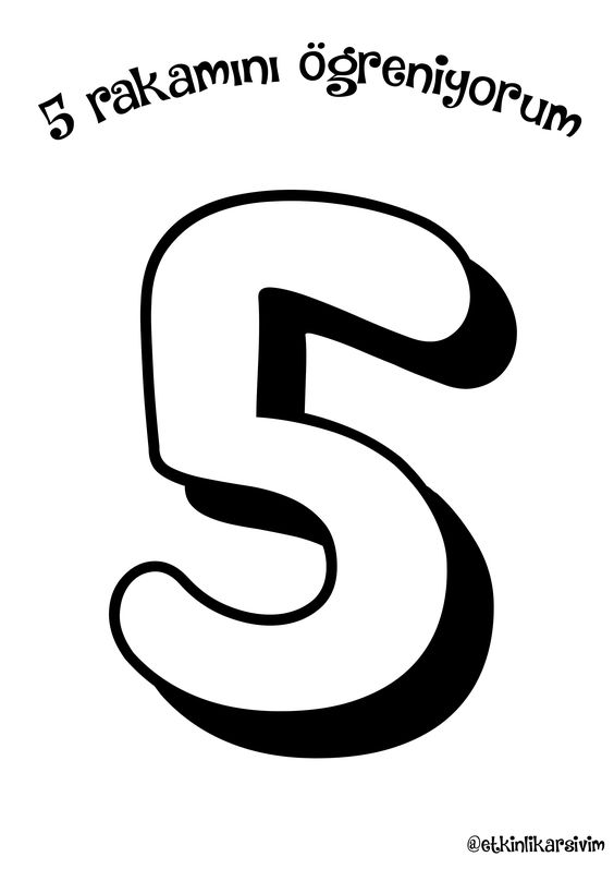 5 Rakamını Öğreniyorum - Sayılar Eğitimi