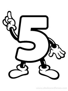 Eğlenceli Rakam 5 - Beş (5)