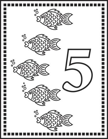 Beş Balık Sayma Eğitimi - 5 (beş)