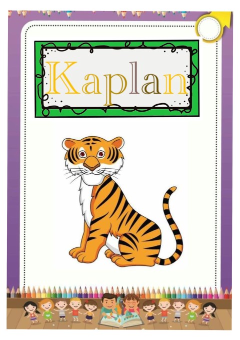 Kaplan - Sıfatlar ve Hayvanlar Eğitimi İçin Eğitim Materyali