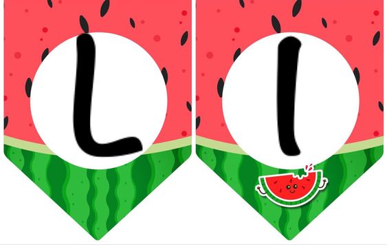 Su Şeklinde 'L' ve 'İ' Harflerinin Görseli - Eğitsel Eğitim Materyali