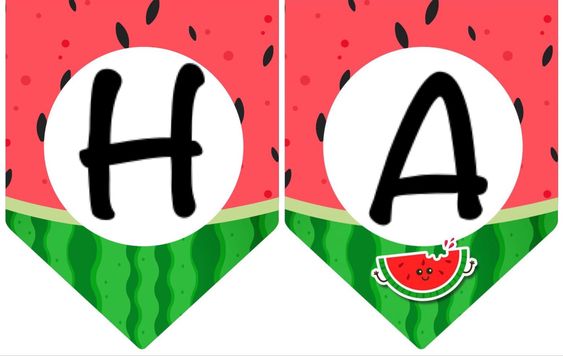 Eğlenceli Meyve Harfleri: H ve A - Eğitici Görsel Materyal