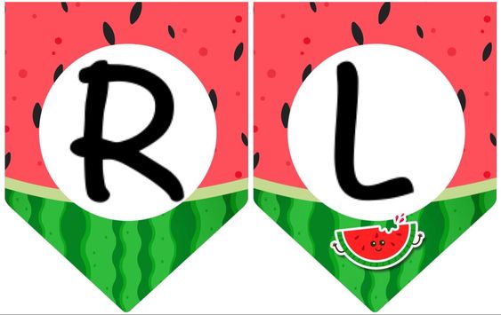 Karpuz Temalı Sesli Harfler: R ve L