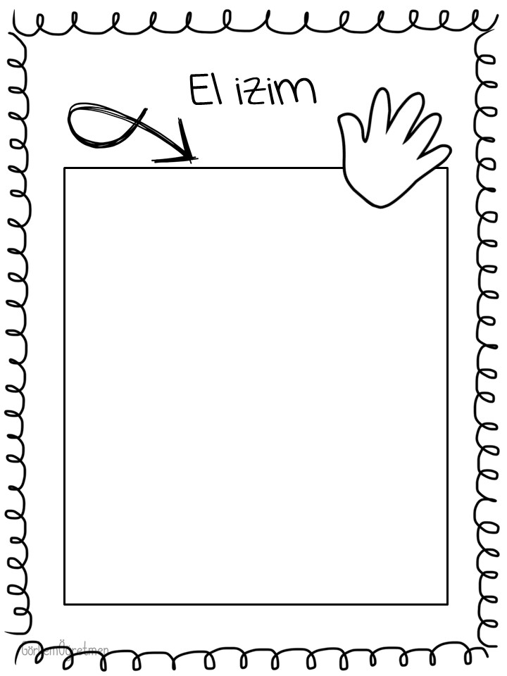 El İzim: Çocuklar İçin Kendi El İzini Çizme Etkinliği