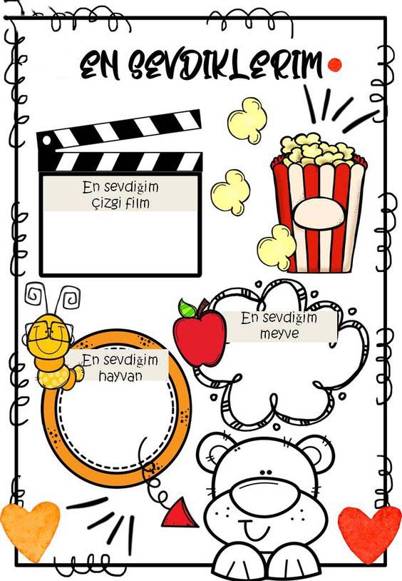 En Sevdiklerim: Eğlenceli Çizgi Film, Meyve ve Hayvan Seçenekleri