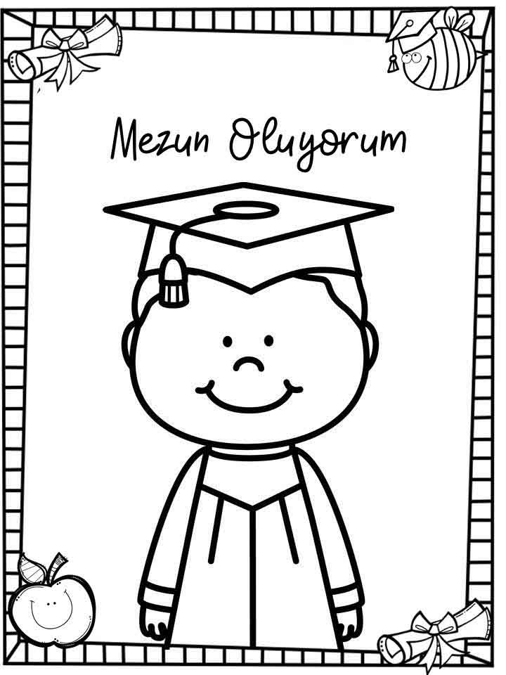Mezun Oluyorum - Mezuniyet Kutlaması Boyama Etkinliği