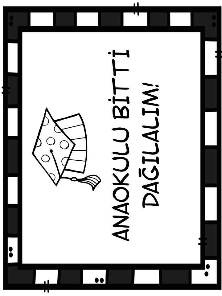 Anaokulu Mezuniyet Duyurusu - 1 (BİR) - Eğitici Materyal