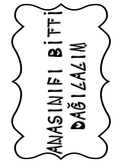 ANASINIFI BİTTİ DAĞILALIM - Eğitim Materyali
