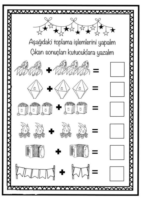 Toplama İşlemleri Eğitim Materyali: Rakamlar ve Nesnelerle Temel Matematik Eğitimi