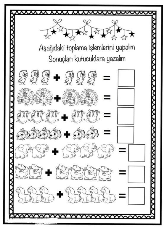 Eğlenceli Toplama İşlemleri: Hayvanlar ve Çocuklar ile Matematik Eğitimi