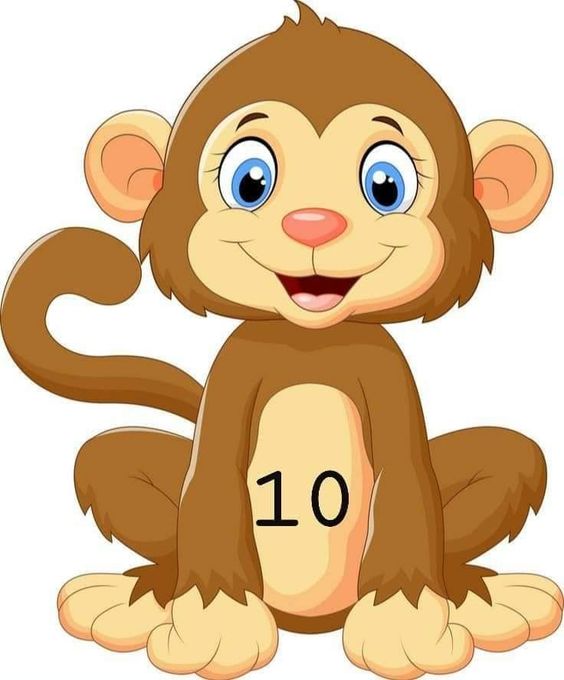 Neşeli Maymun ve Sayılar: 10 Sayısını Öğrenme