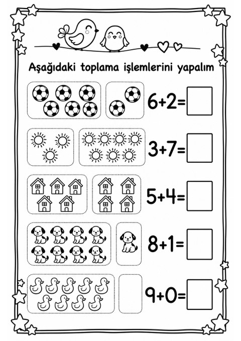 Eğlenceli Toplama İşlemleri: Sayılar ve Nesnelerle Temel Matematik