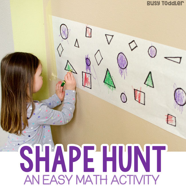 Shape Hunt: An Easy Math Activity for Teaching Shapes and Colors to Young Children