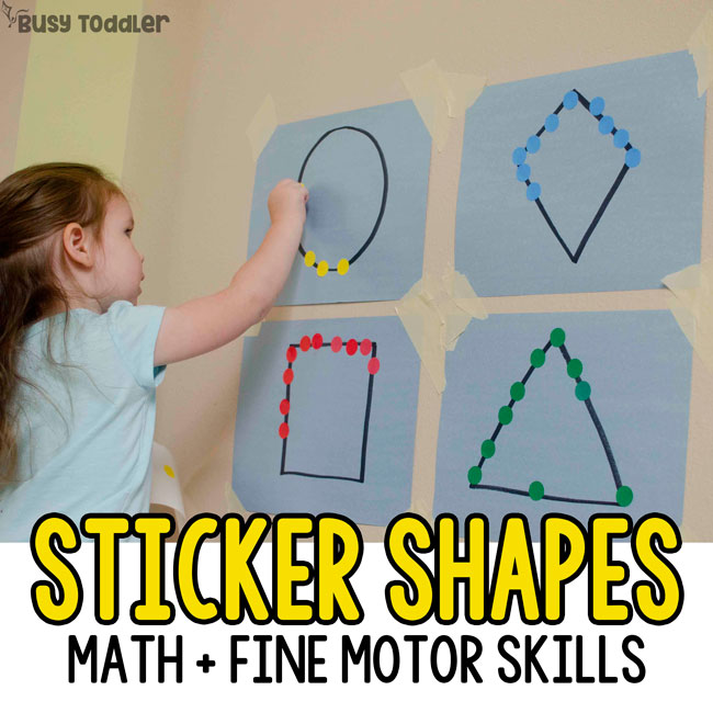 STICKER SHAPES: MATH & FINE MOTOR SKILLS ACTIVITIES FOR KIDS