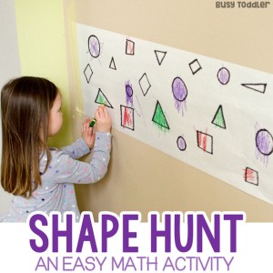 Shape Hunt: An Easy Math Activity for Teaching Shapes and Colors to Young Children