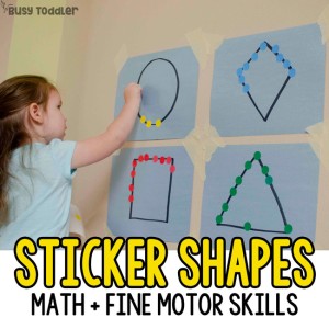 STICKER SHAPES: MATH & FINE MOTOR SKILLS ACTIVITIES FOR KIDS