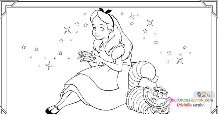 Alice harikalar diyarı Boyama (9)