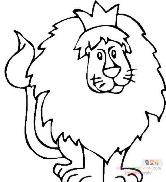 Aslan Hayvanlar Boyama (8)