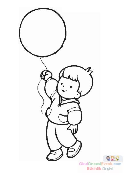 balonlu çocuk