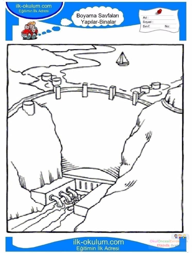 çocuklar-için-Baraj-yapılar-binalar-boyama-sayfası-5