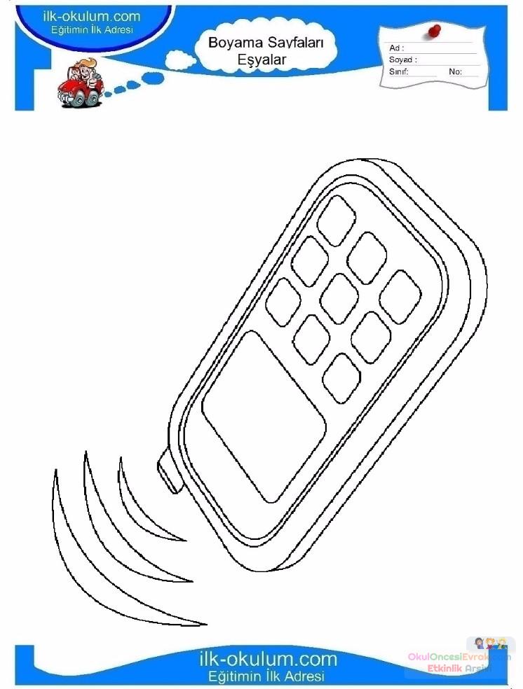 çocuklar-için-Cep-Telefonu-eşyalar-boyama-sayfası-24