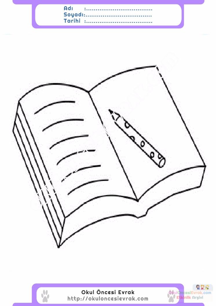 çocuklar-için-Defter-eşyalar-boyama-sayfası-14