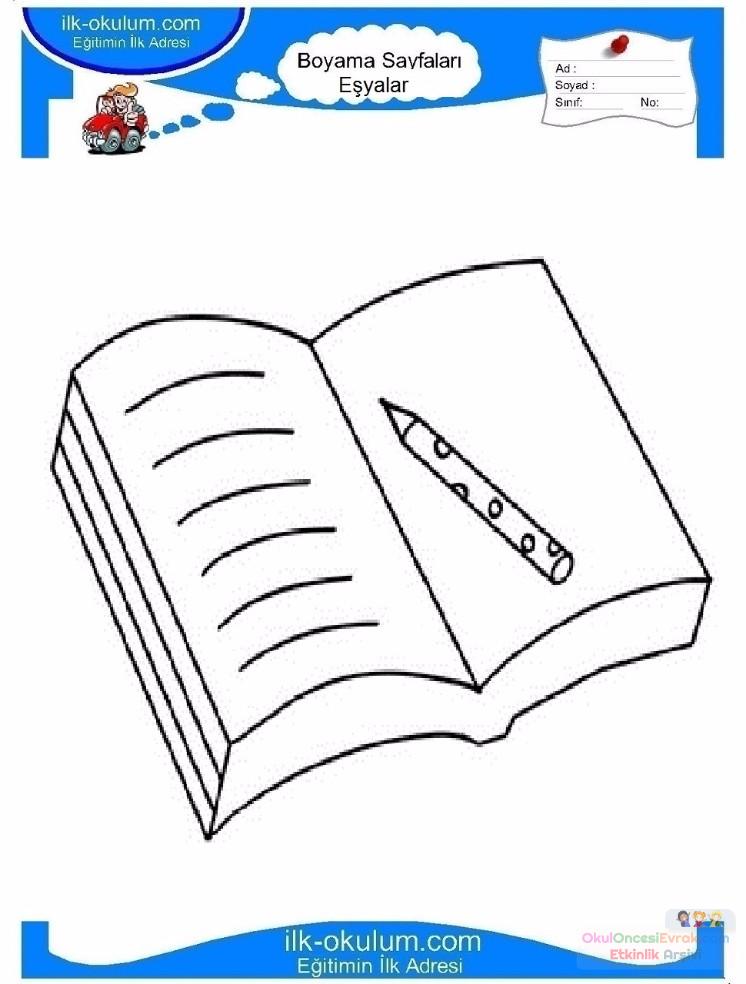 çocuklar-için-Defter-eşyalar-boyama-sayfası-14