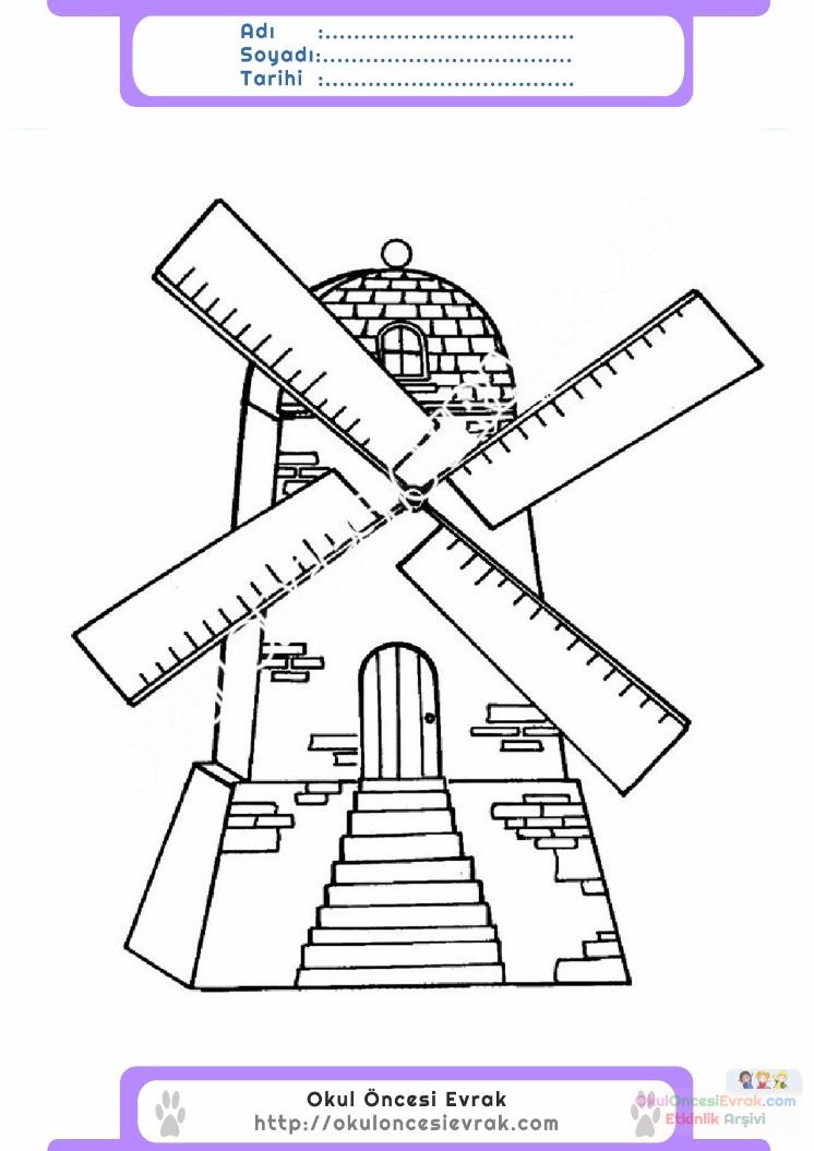 çocuklar-için-Değirmen-yapılar-binalar-boyama-sayfası-1