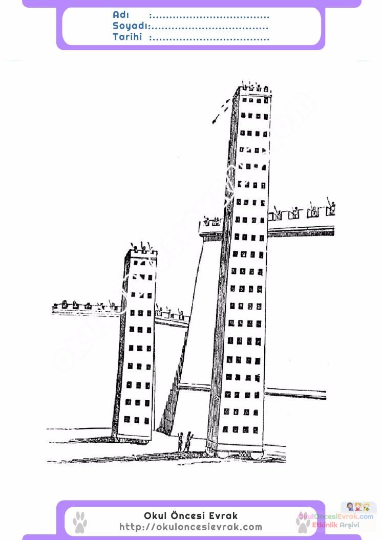 çocuklar-için-Gökdelen-yapılar-binalar-boyama-sayfası-7